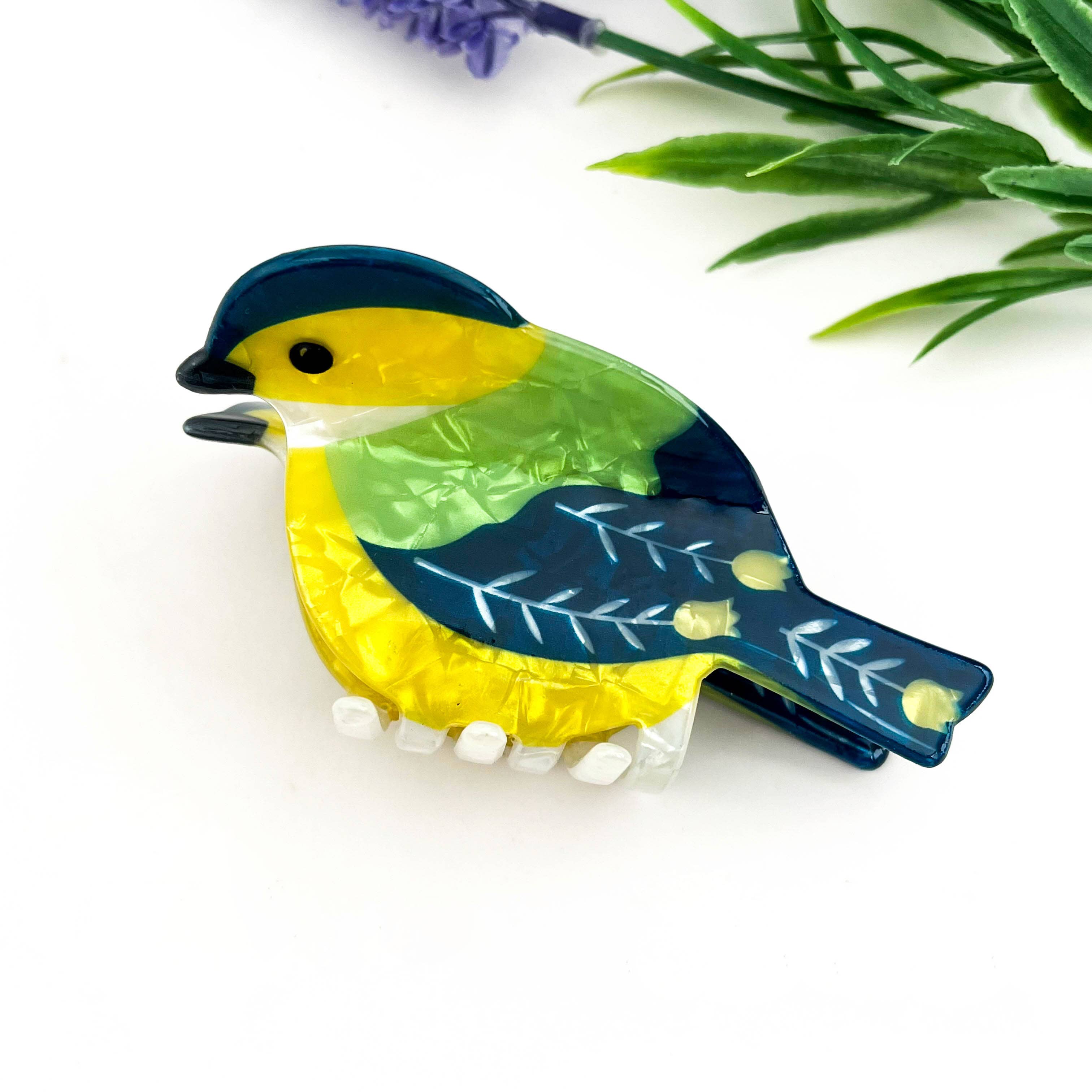 Brown Bird Acrylic Hair Claw