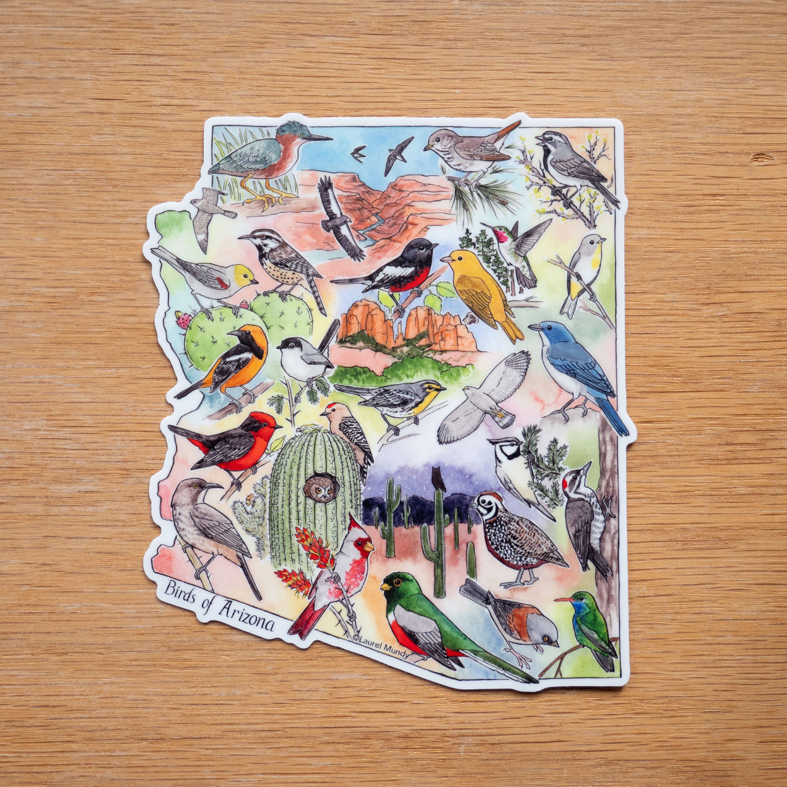 Birds of Arizona 5" Large Vinyl Sticker