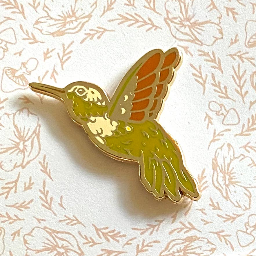Enamel Pin: Hummingbird