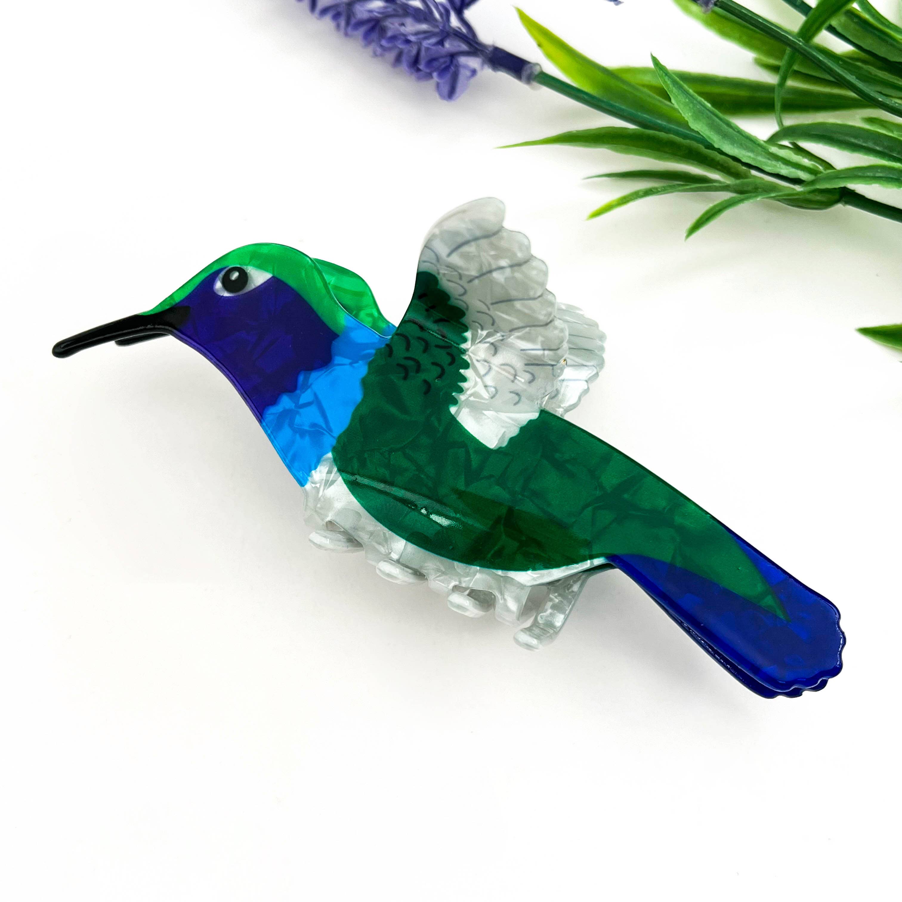 Brown Bird Acrylic Hair Claw