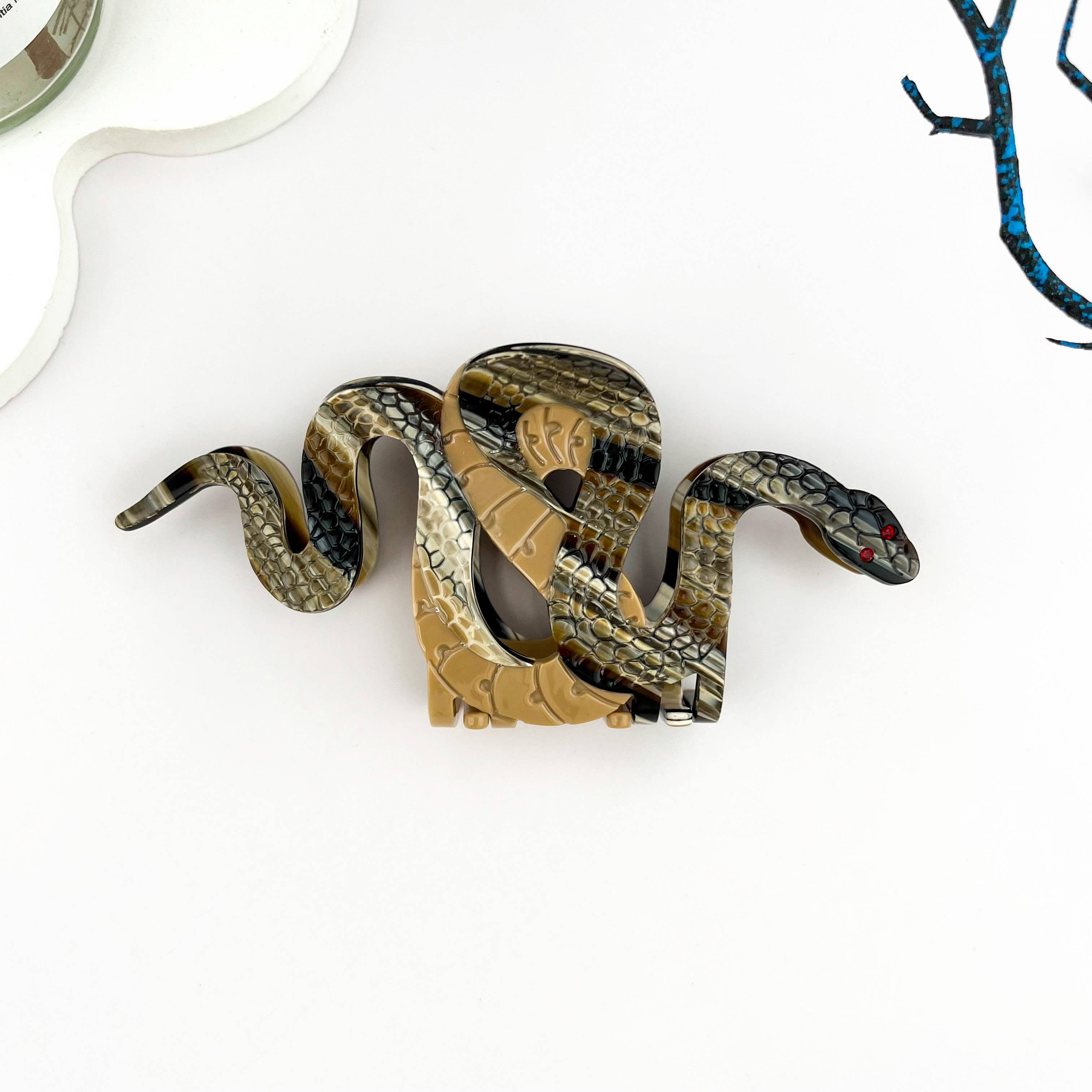 Snake Hair Claw Clip