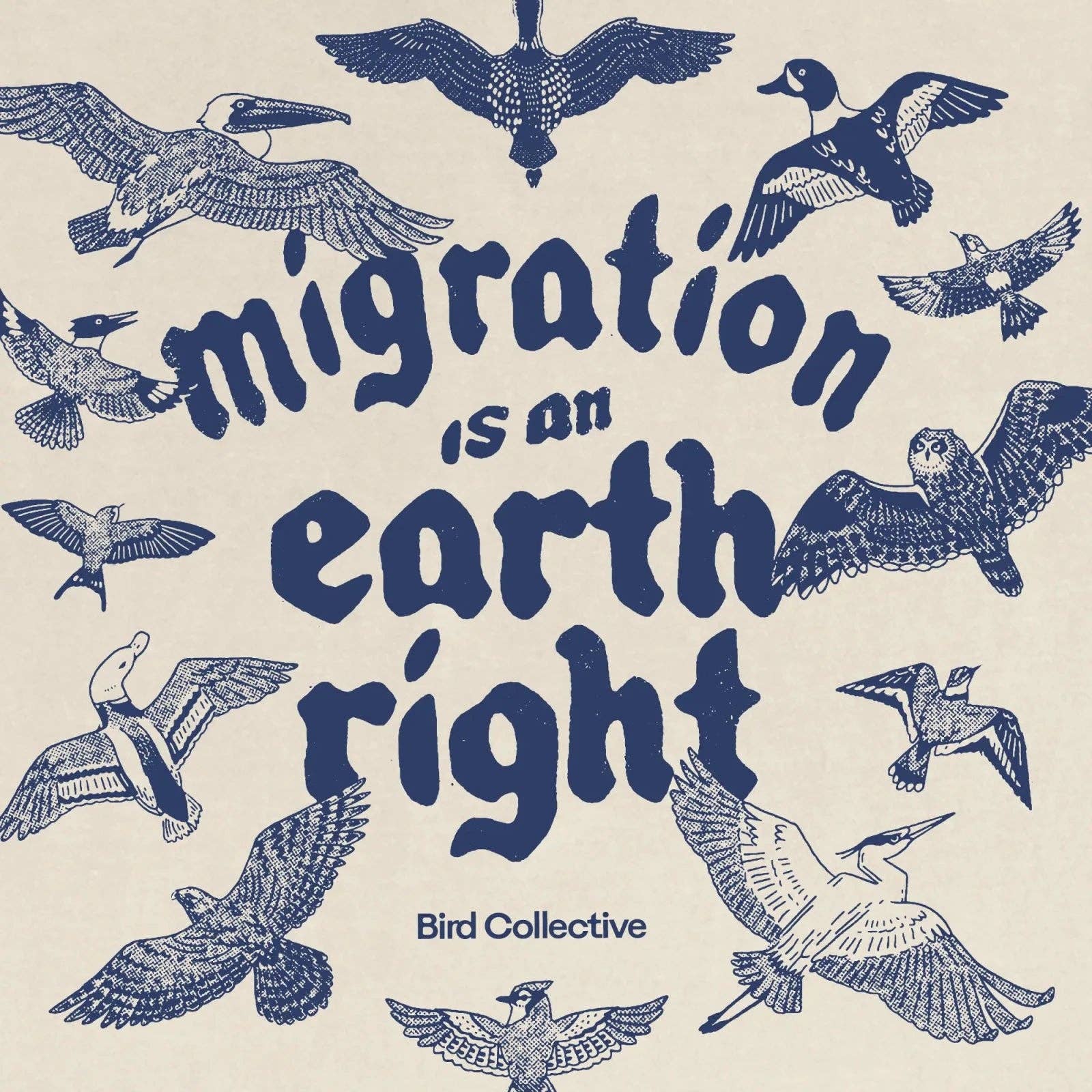 Migration Is An Earth Right Tee: Ivory / L