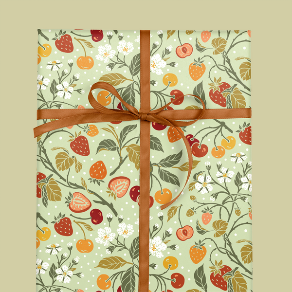 Wrapping Paper: Strawberries