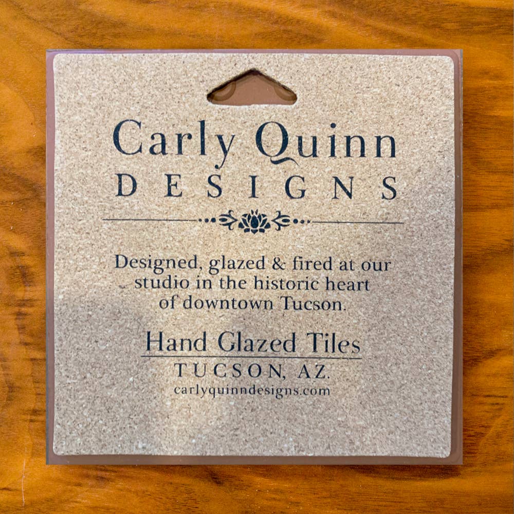Wil Taylor Kestrel Hand Glazed Art Tile Trivet
