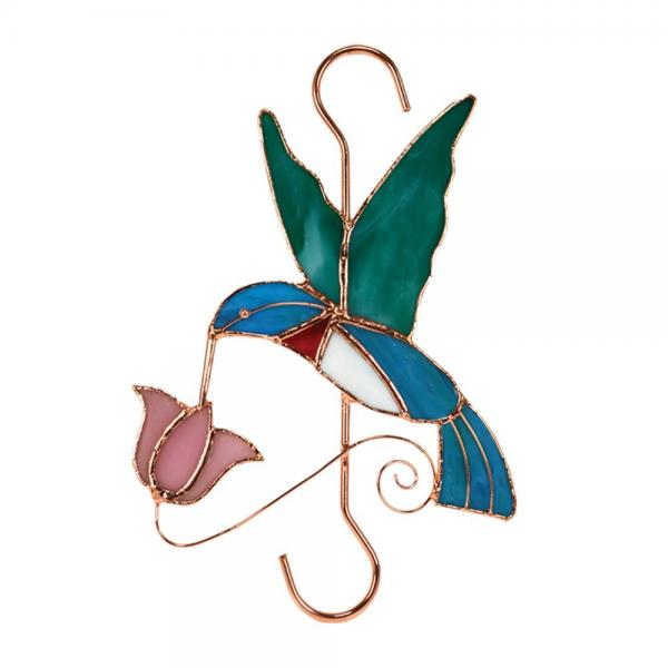 Hummingbird Hook - Stained Glass