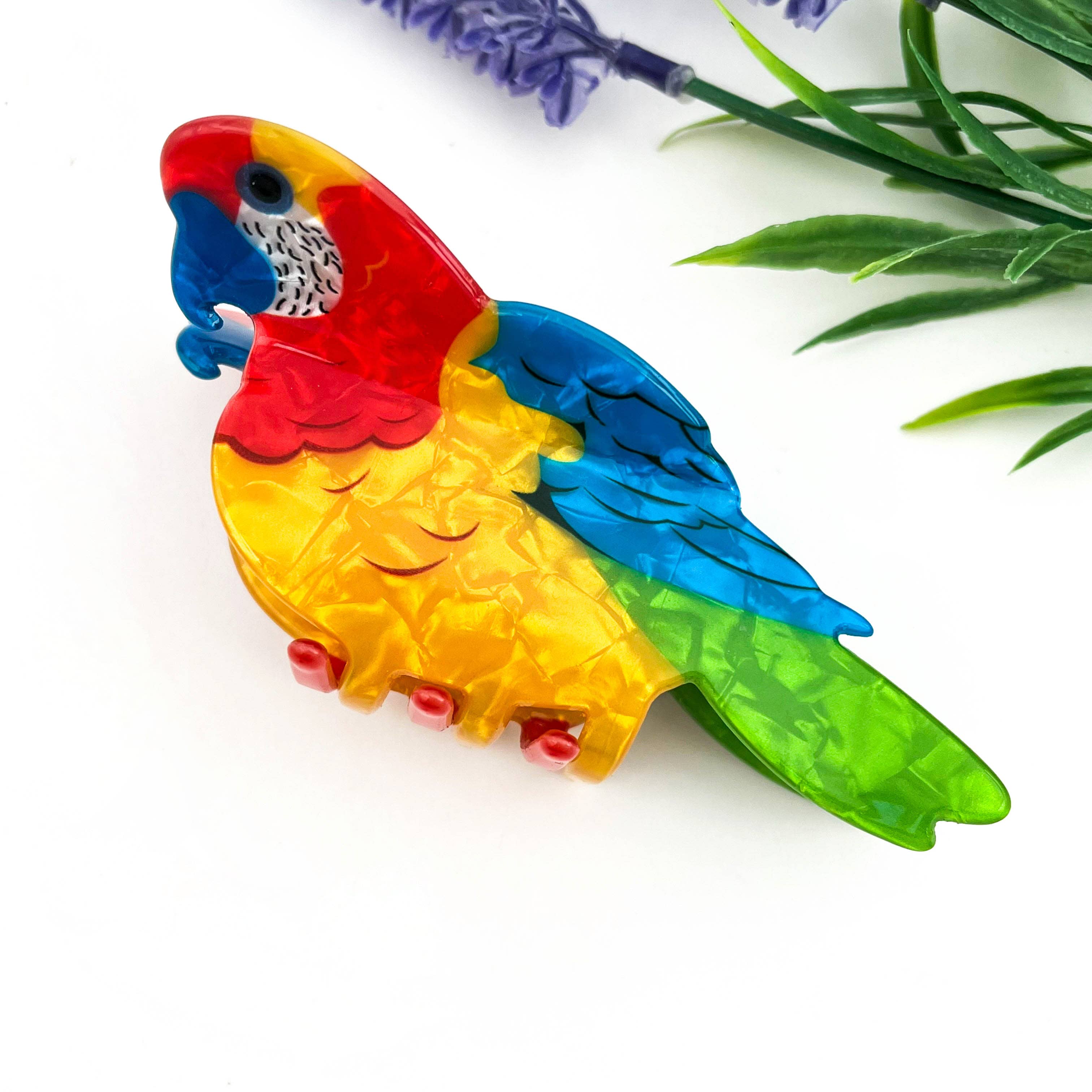Blue Bird Acrylic Hair Claw