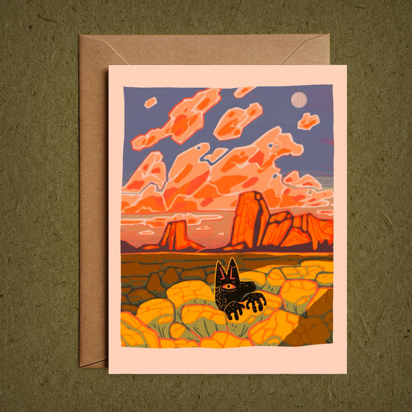 Rabbitbrush– Blank Greeting Card Nature Illustration