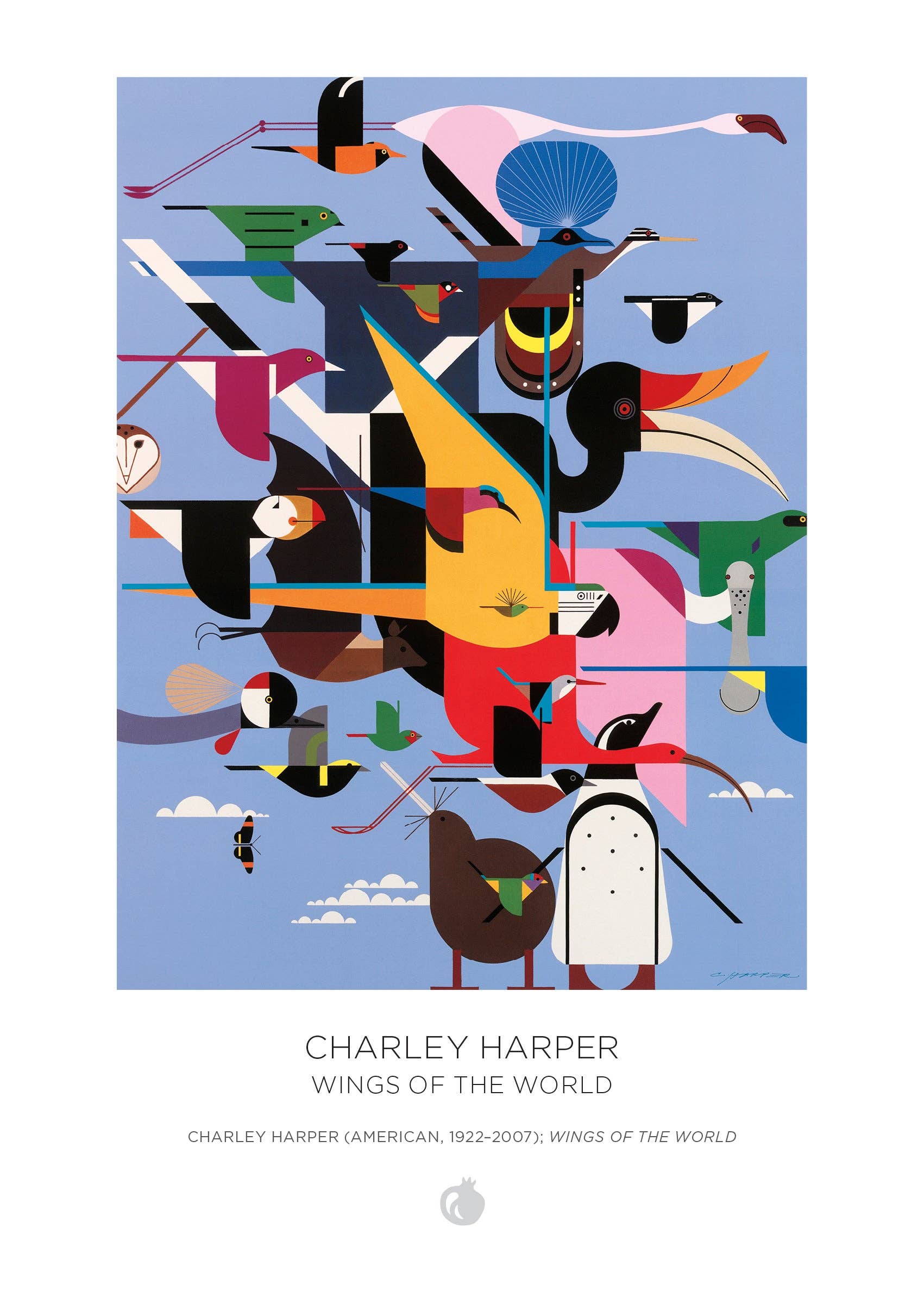 Charley Harper 120-Piece Double-Sided Jigsaw Puzzle Set