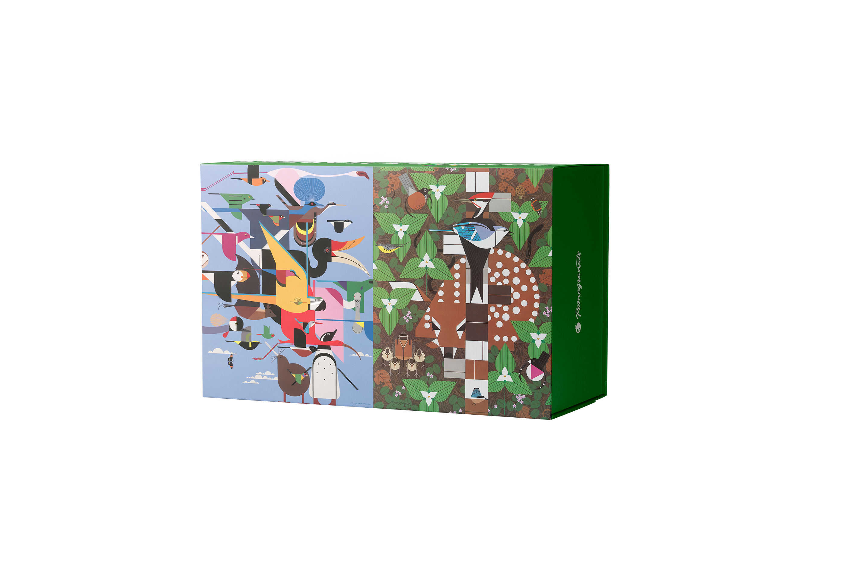 Charley Harper 120-Piece Double-Sided Jigsaw Puzzle Set