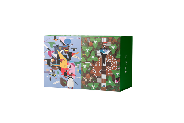 Charley Harper 120-Piece Double-Sided Jigsaw Puzzle Set
